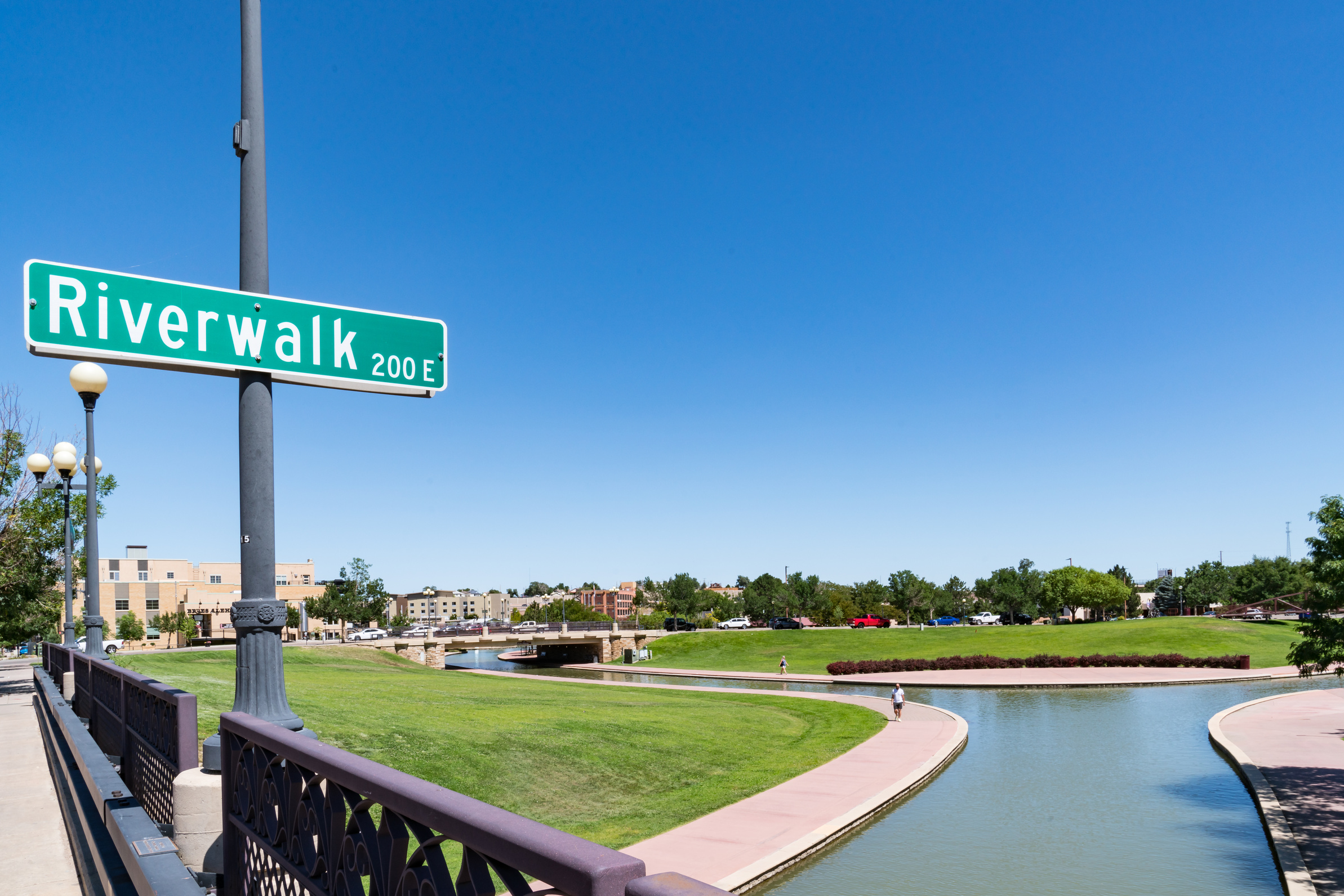 Pueblo Riverwalk along the Arkansas River in Pueblo, Colorado